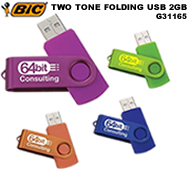 BIC PEN Two Tone Folding USB 2GB - Smarter Printing